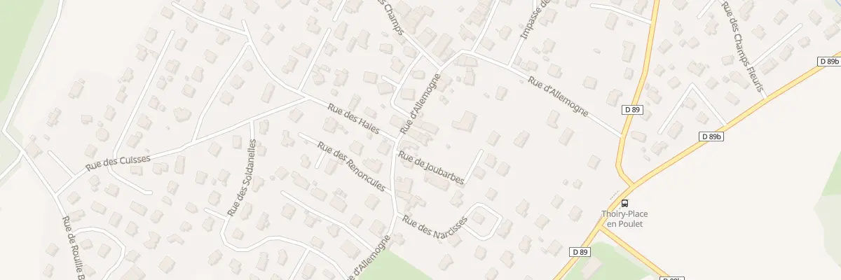 Plan du 396 Rue d’Allemogne à Thoiry