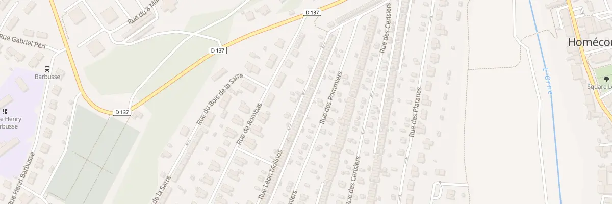 Plan du 186 Rue des Pommiers à Homécourt