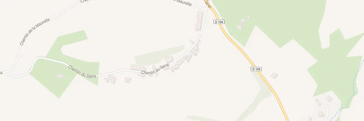 Plan du 171 Che du Serre à Melve