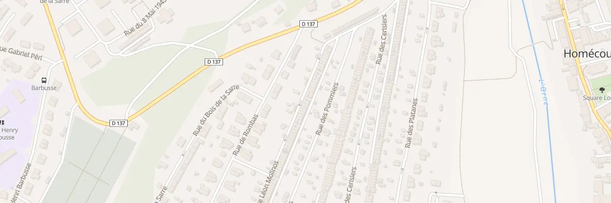 Plan du 181 Rue Leon Molinos à Homécourt