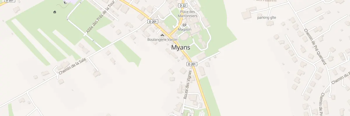 Plan du 388 Rte des Belledonnes à Myans