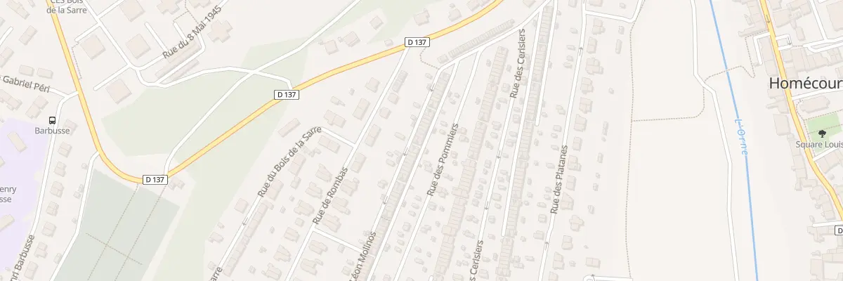 Plan du 180 Rue des Pommiers à Homécourt