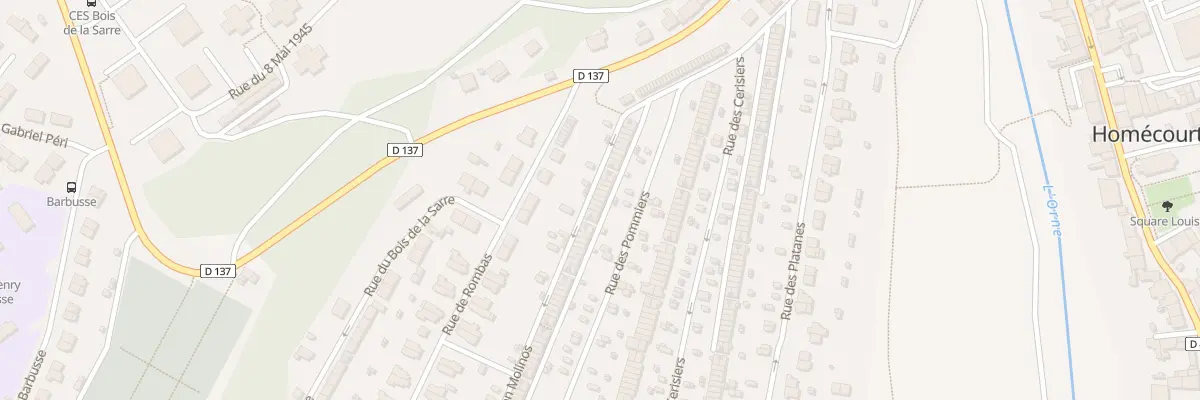 Plan du 176 Rue des Pommiers à Homécourt