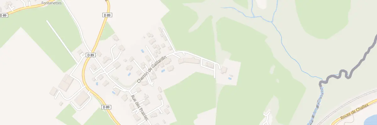 Plan du 172 Che de Gaillardin à Challex