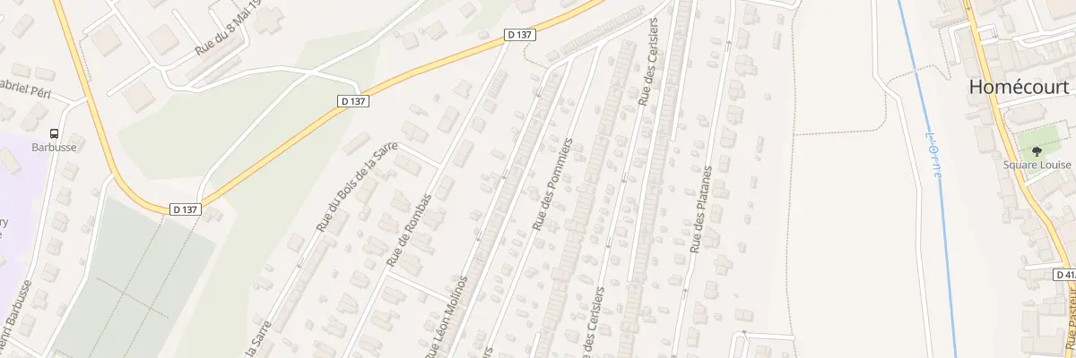 Plan du 182 Rue des Pommiers à Homécourt