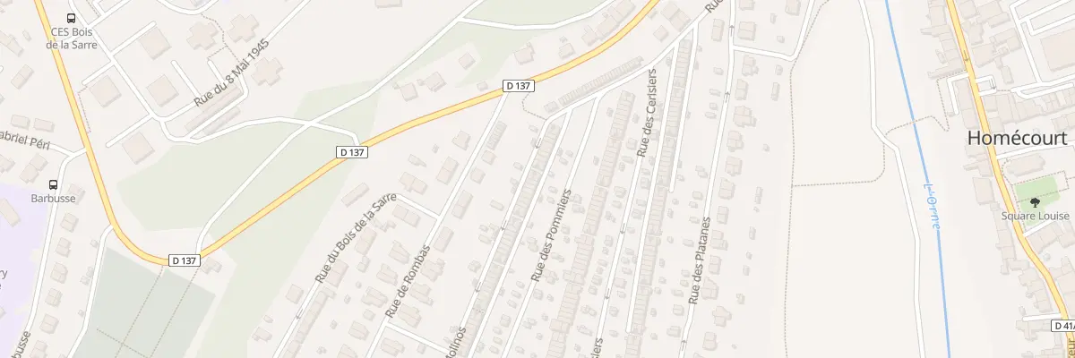 Plan du 172 Rue des Pommiers à Homécourt