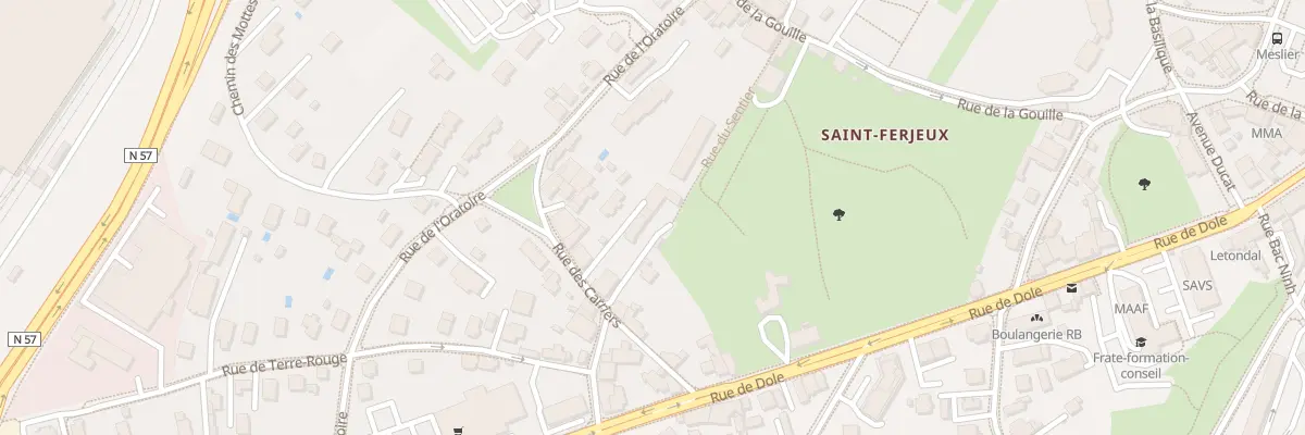 Plan du 5 Rue du Sentier à Besançon