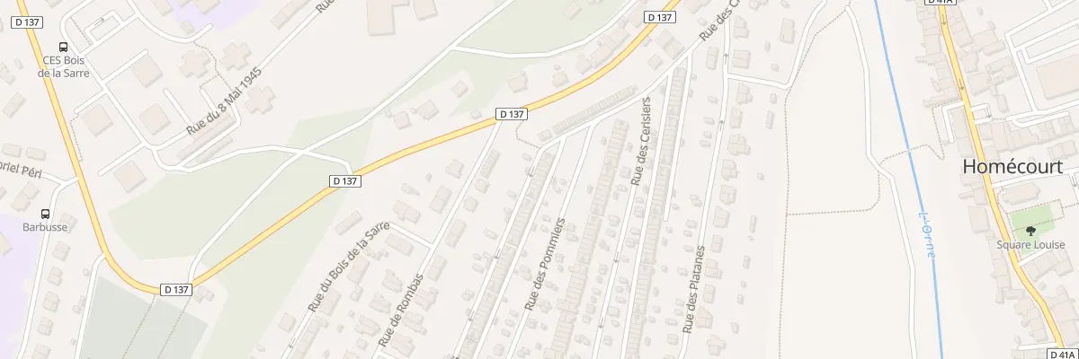 Plan du 166 Rue des Pommiers à Homécourt