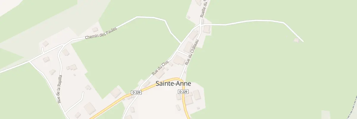 Plan du 1 Rue du Château à Sainte-Anne