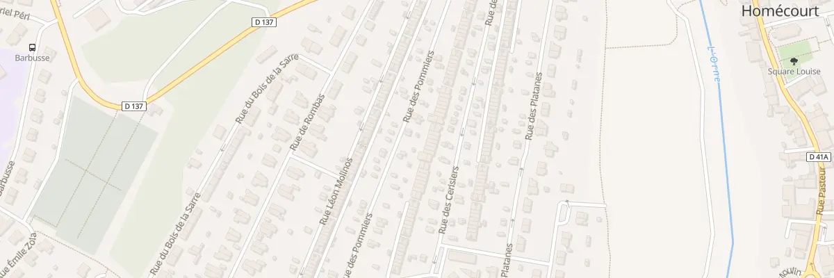 Plan du 125 Rue des Pommiers à Homécourt