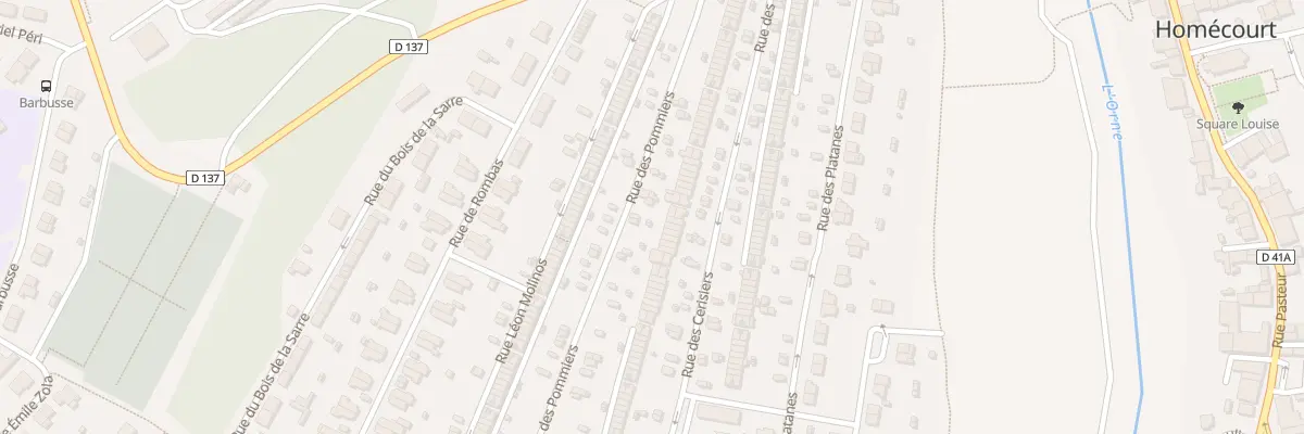 Plan du 123 Rue des Pommiers à Homécourt