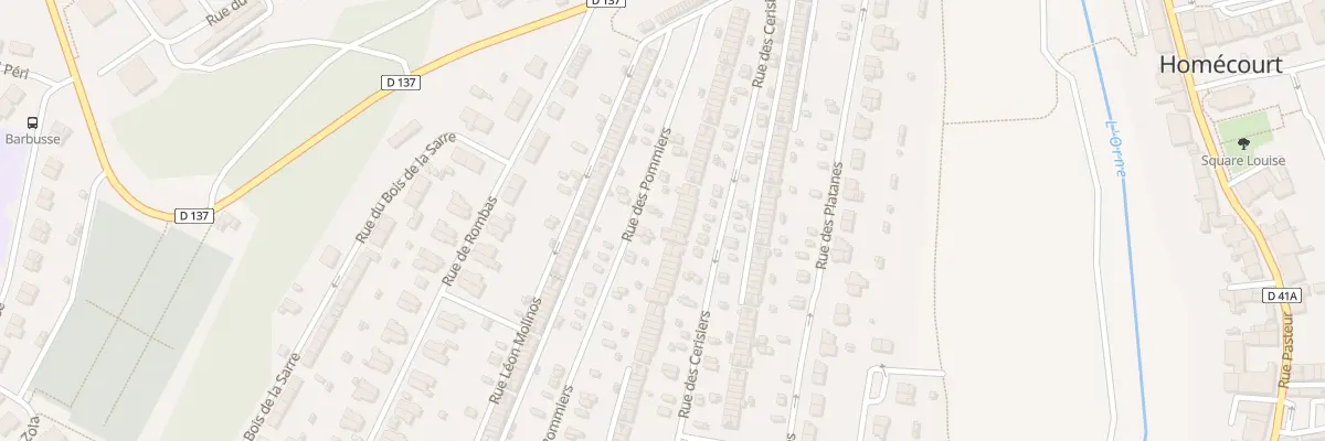 Plan du 117 Rue des Pommiers à Homécourt
