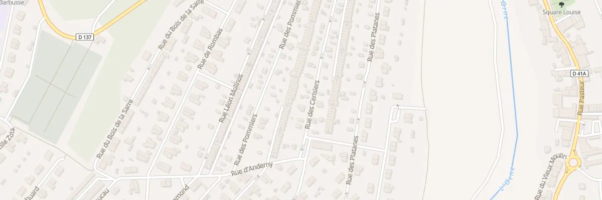 Plan du 138 Rue des Cerisiers à Homécourt