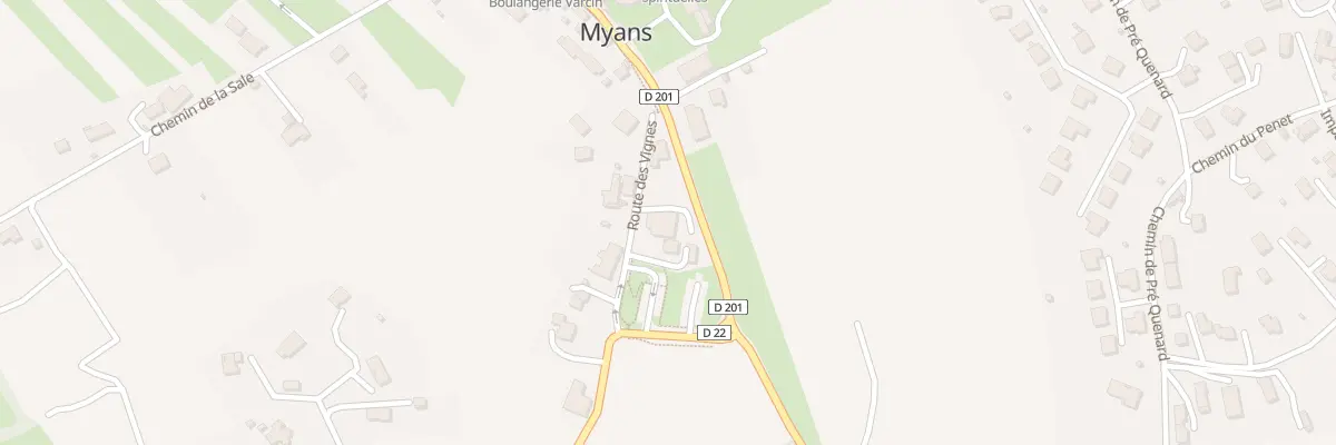 Plan du 73 Rte des Vignes à Myans