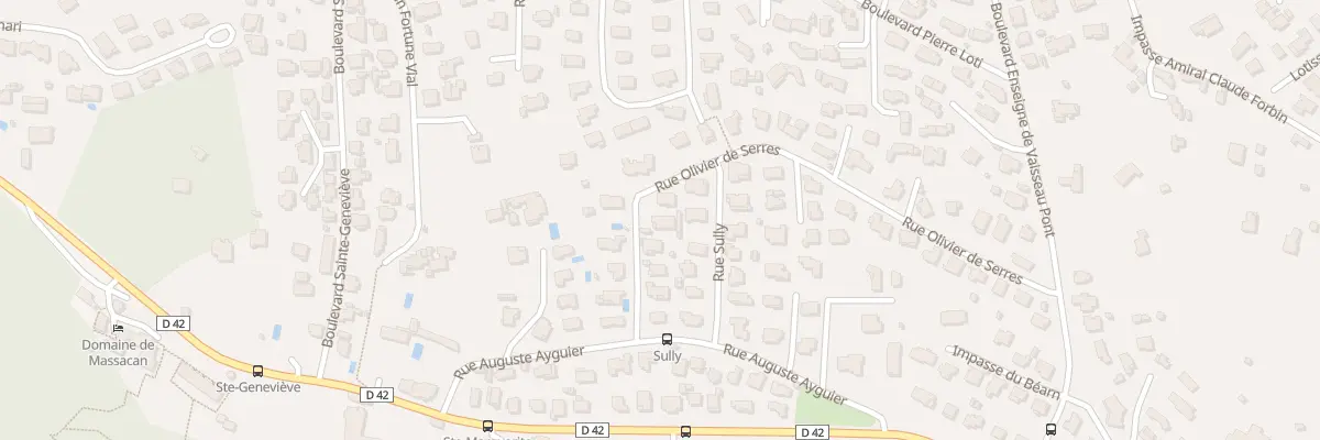 Plan du 399 Rue Olivier de Serres à La Garde