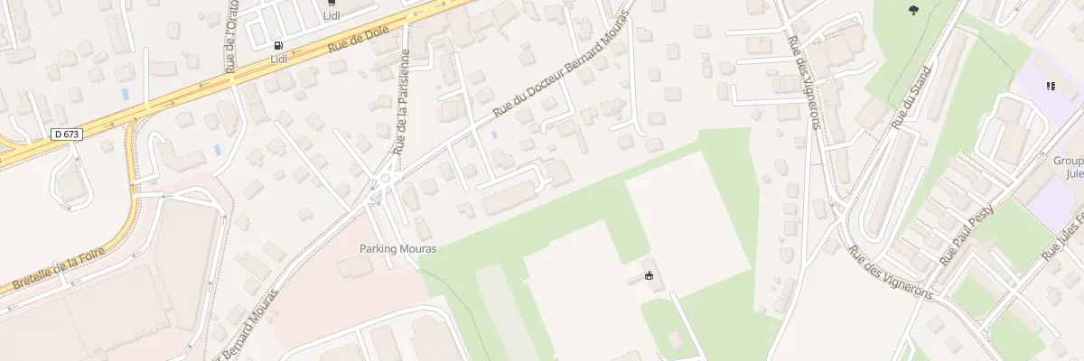 Plan du 19E Rue du Docteur Mouras à Besançon