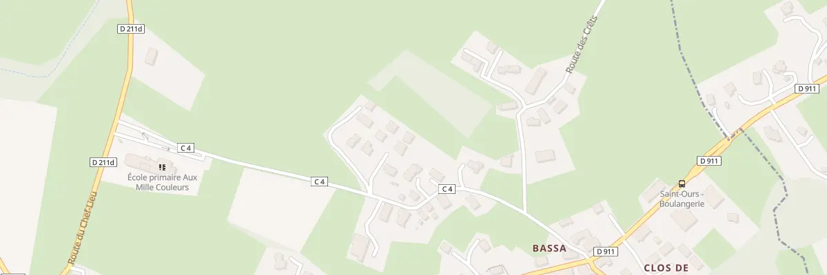 Plan du 70 Imp des Tilleuls à Saint-Ours
