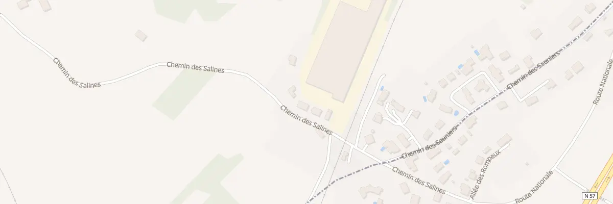 Plan du 26 Che des Salines à Geneuille