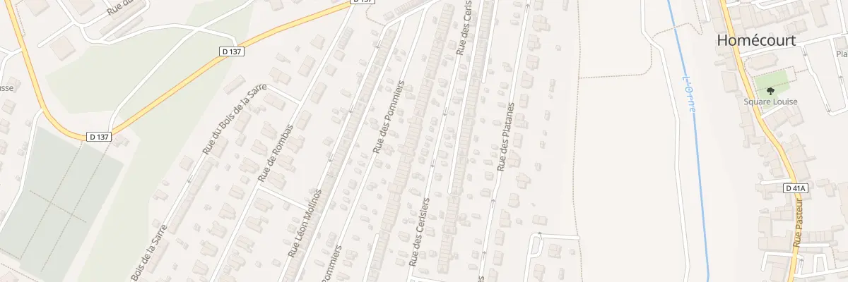 Plan du 116 Rue des Cerisiers à Homécourt