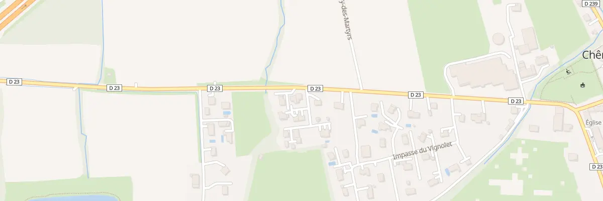 Plan du 34 Imp du Nant de la Pesse à Chênex