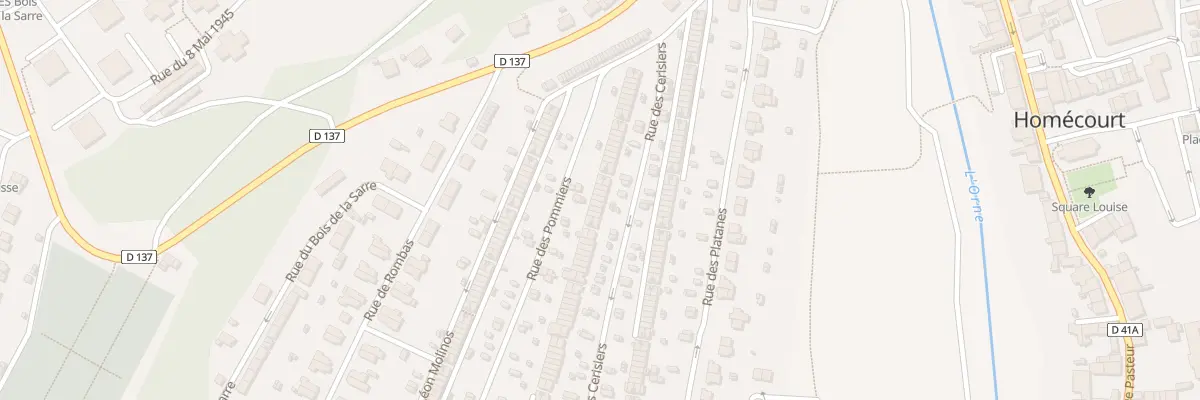 Plan du 105 Rue des Pommiers à Homécourt