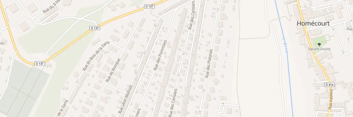 Plan du 112 Rue des Cerisiers à Homécourt