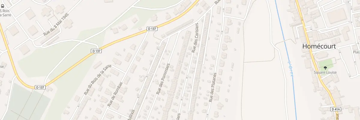 Plan du 99 Rue des Pommiers à Homécourt