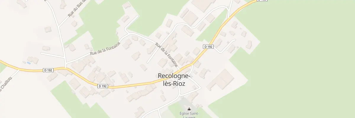 Plan du 4 Rue de la Fontaine à Recologne-lès-Rioz