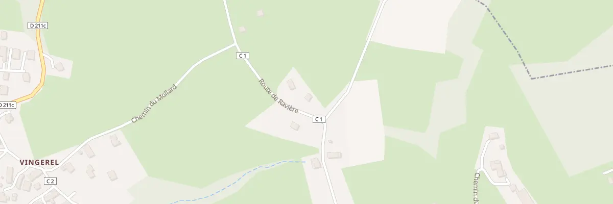 Plan du 642 Rte de Ravière à Saint-Ours