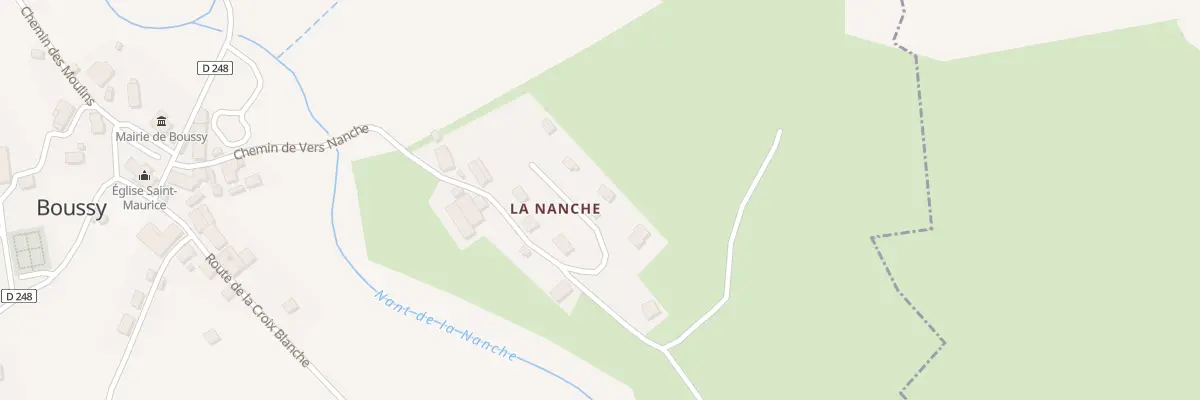 Plan du 442 Che de Vers Nanche à Boussy