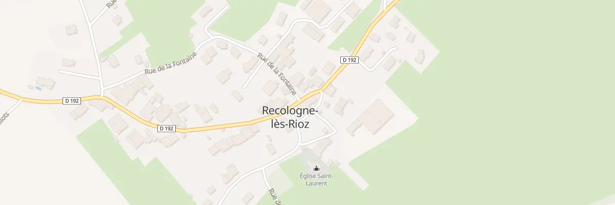 Plan du 7 Gr Grande Rue à Recologne-lès-Rioz
