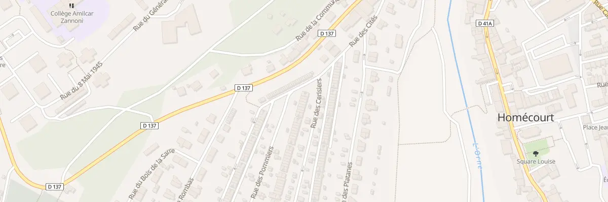 Plan du 84 Rue des Cerisiers à Homécourt