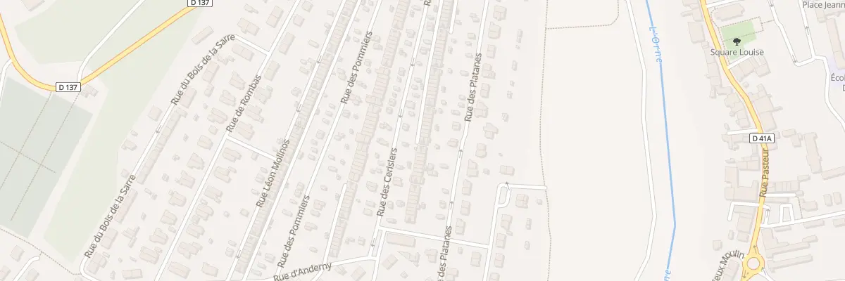 Plan du 59 Rue des Cerisiers à Homécourt