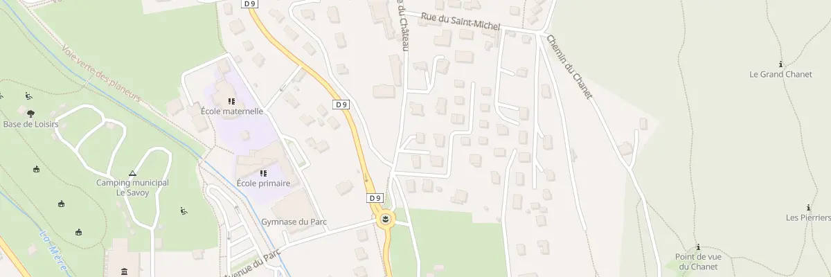 Plan du 5908F Mte du Château à Challes-les-Eaux