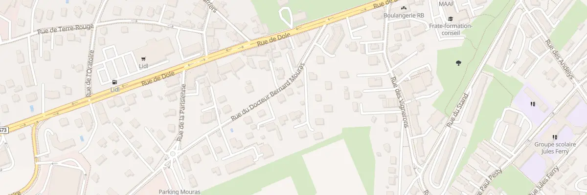 Plan du 9 Rue du Docteur Mouras à Besançon
