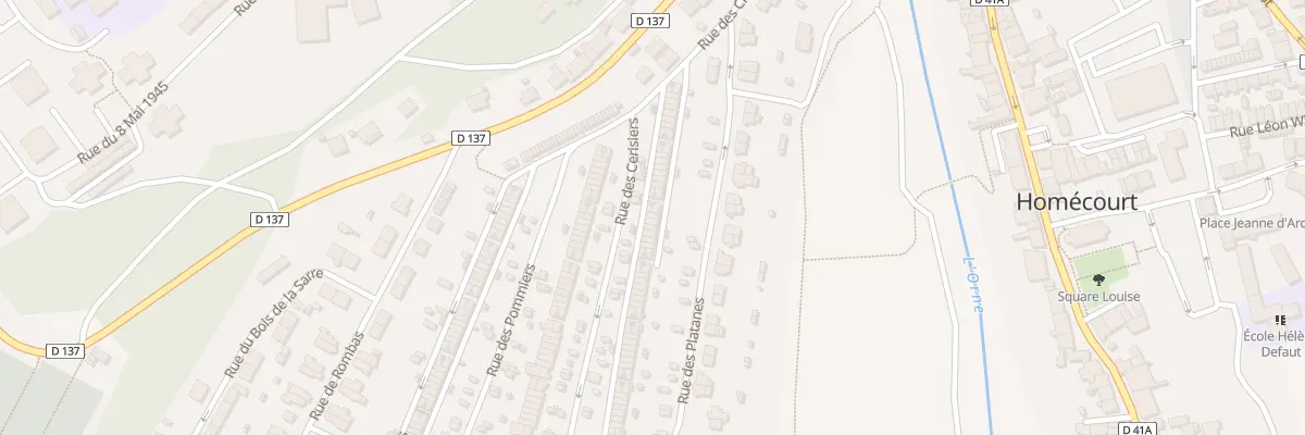 Plan du 23 Rue des Cerisiers à Homécourt