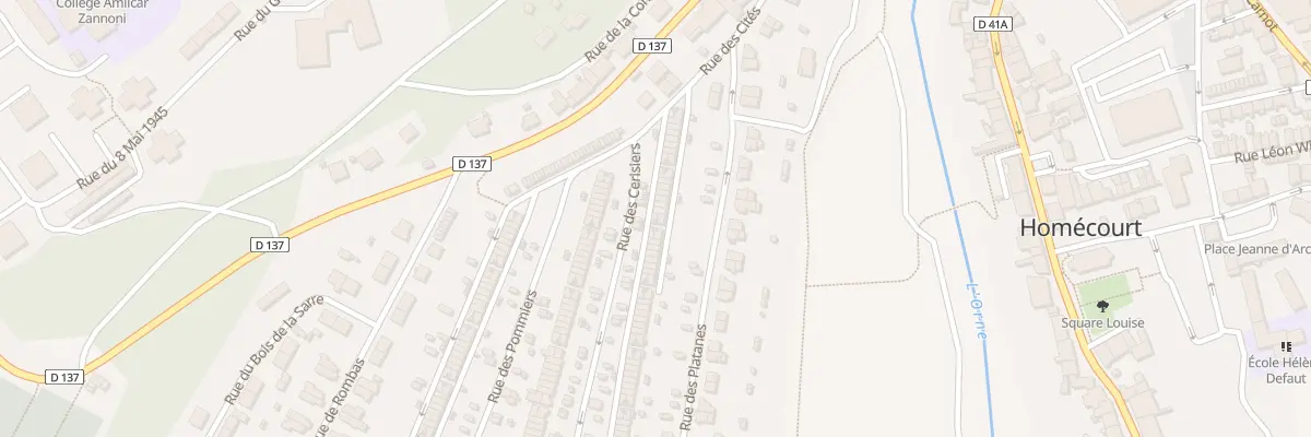 Plan du 19 Rue des Cerisiers à Homécourt