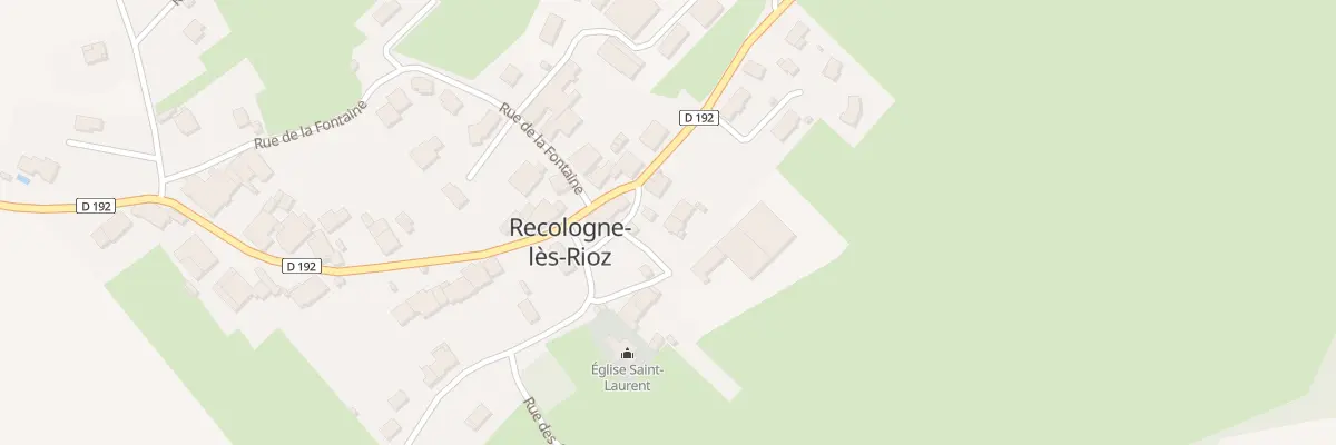 Plan du 5 Rue de Fondremand à Recologne-lès-Rioz