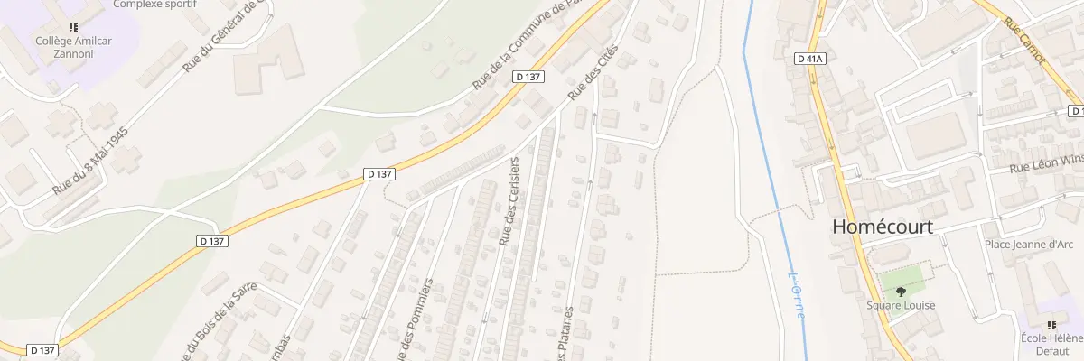 Plan du 11 Rue des Cerisiers à Homécourt
