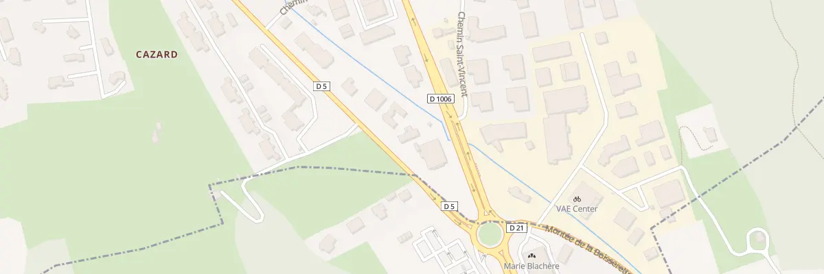 Plan du 1995 Rte Royale à Challes-les-Eaux