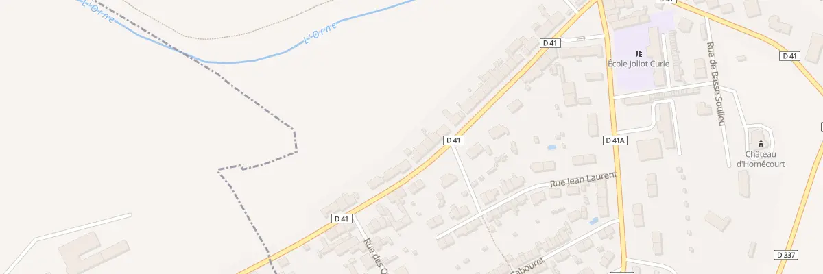Plan du 50 Rue Victor Hugo à Homécourt