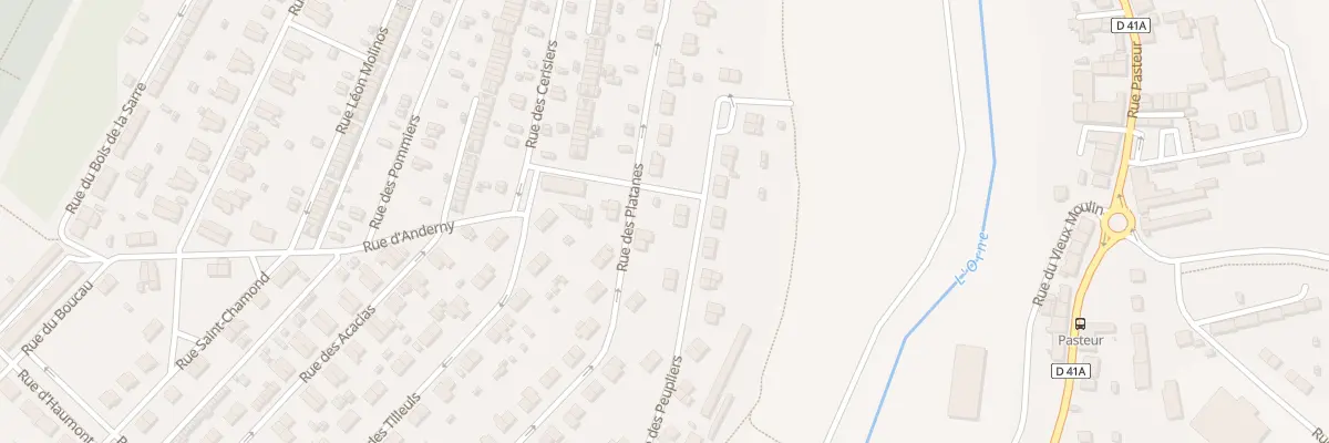 Plan du 13 Rue des Peupliers à Homécourt