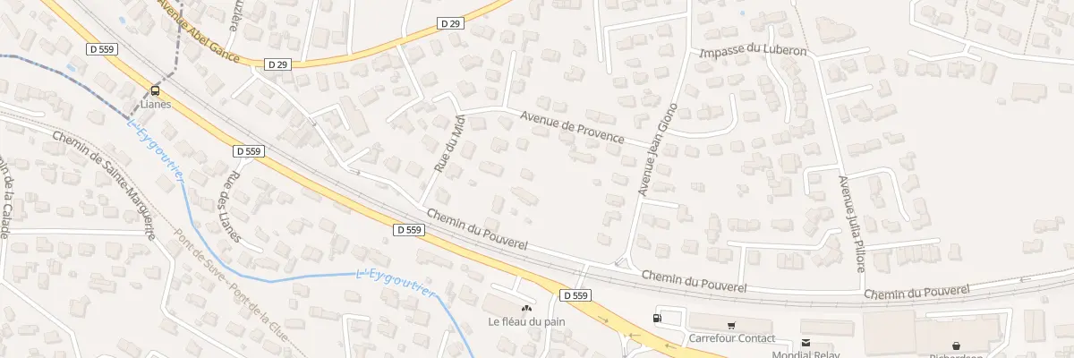Plan du 1508 Cd 242 Le Pouverel à La Garde