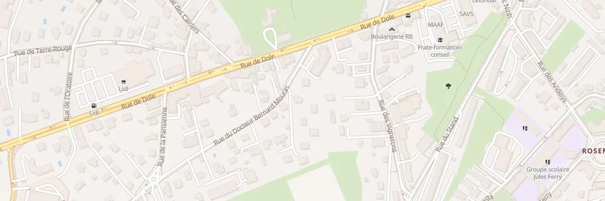 Plan du 5T Rue du Docteur Mouras à Besançon