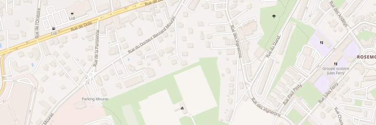 Plan du 5F Rue du Docteur Mouras à Besançon