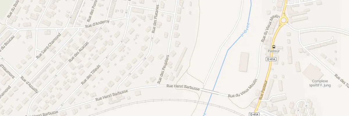 Plan du 10 Rue des Peupliers à Homécourt
