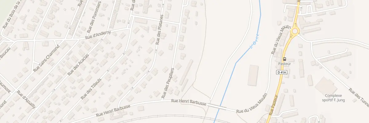 Plan du 14 Rue des Peupliers à Homécourt