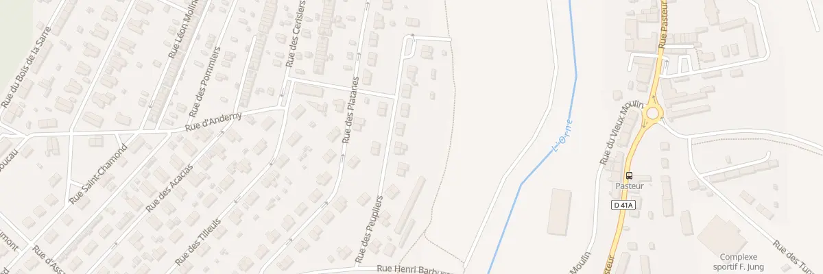 Plan du 22 Rue des Peupliers à Homécourt