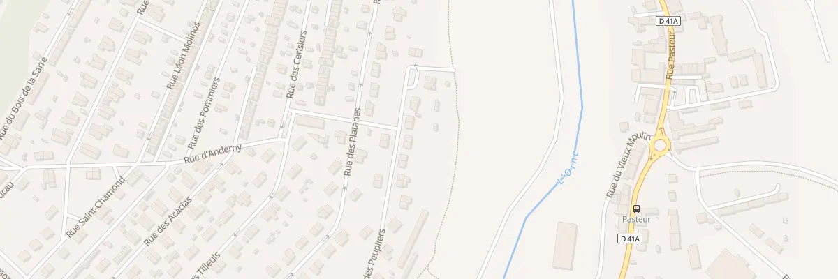 Plan du 28 Rue des Peupliers à Homécourt