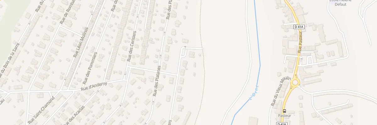 Plan du 36 Rue des Peupliers à Homécourt